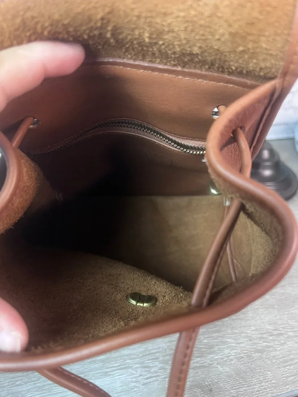 Vintage Coach Daypack 9960 British tan Leather Backpack 1995